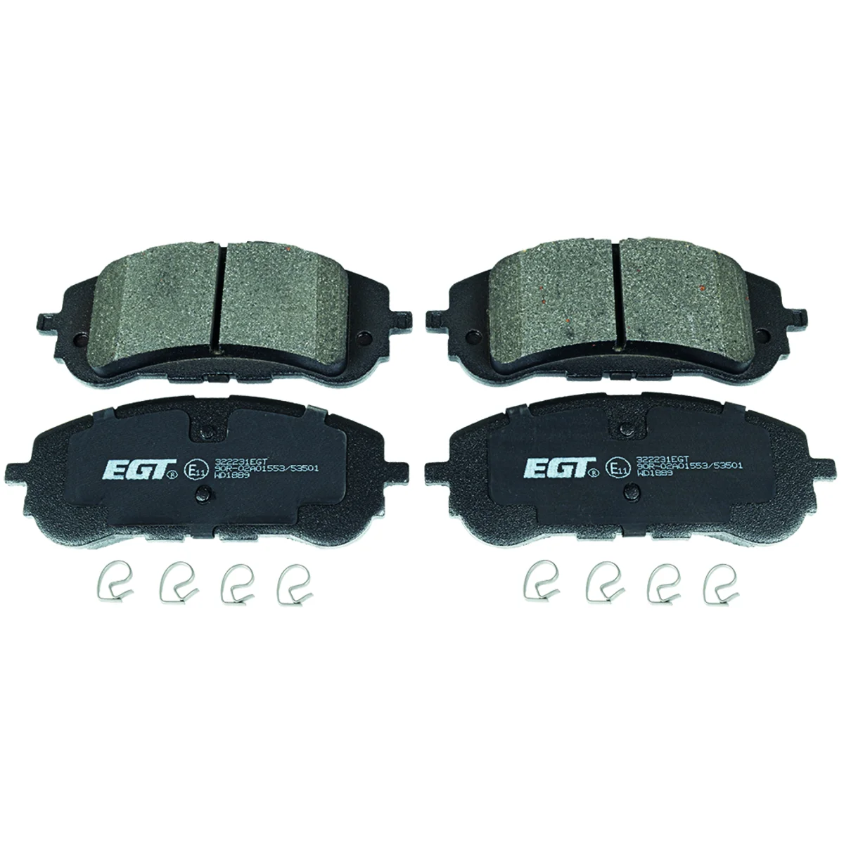 Bremseklossesett, Framaxel