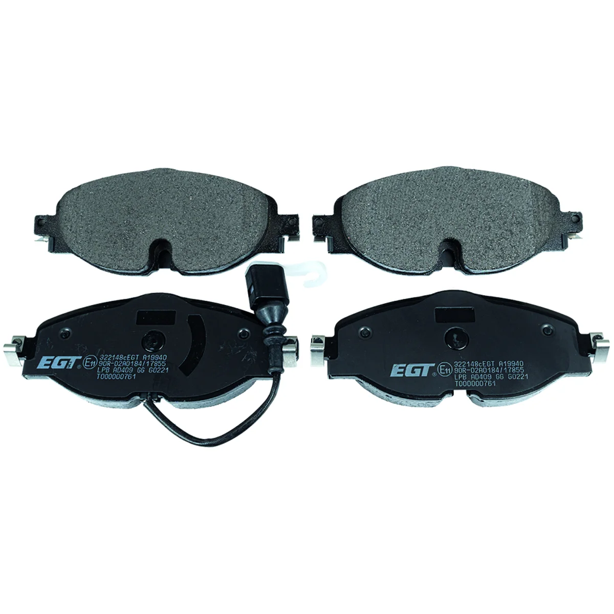 Bremseklossesett, Framaxel