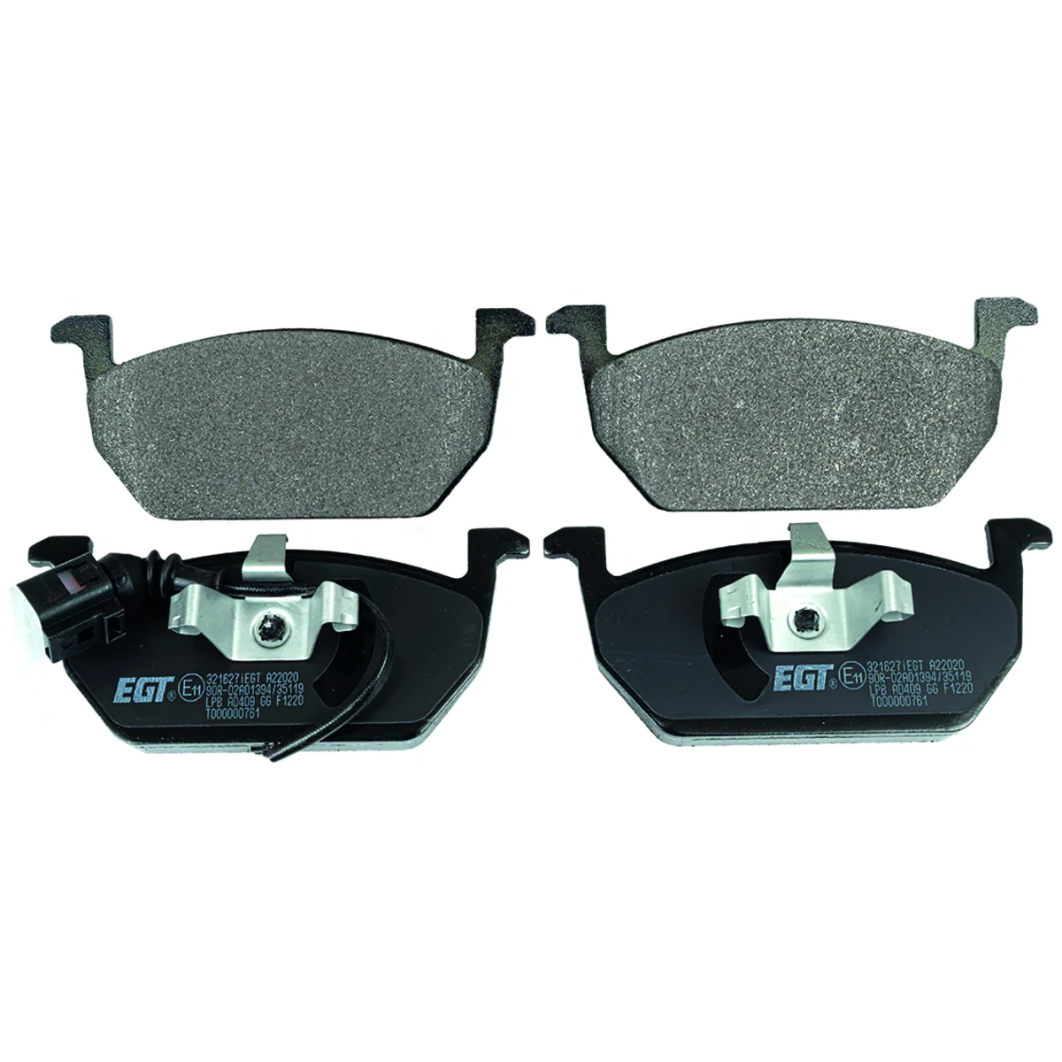 Bremseklossesett, Framaxel