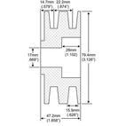 Reimhjul USA Traktor 17x64,2 sp