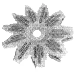 Vifteskive 15.9x125, høyre