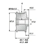 Frigjøringsreim.17x68, 6s