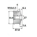 Løsdriftsreim.17x57x35,75, 6sp