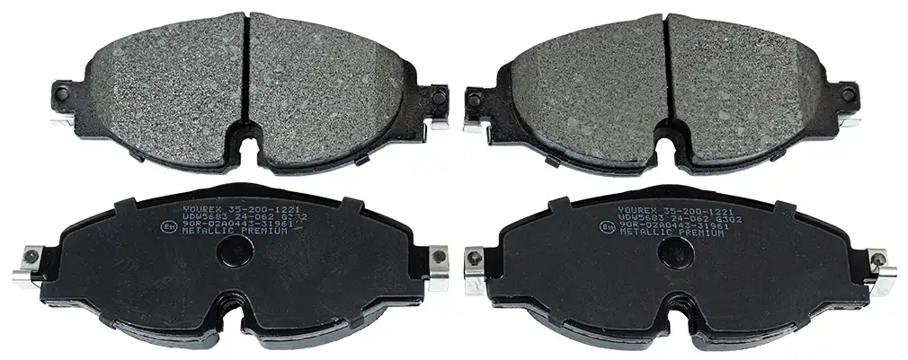 Bremseklossesett, Framaxel