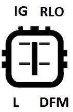 Dynamo 12V-100A passer Toyota