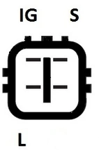 Dynamo 12V-55A passer Honda BF