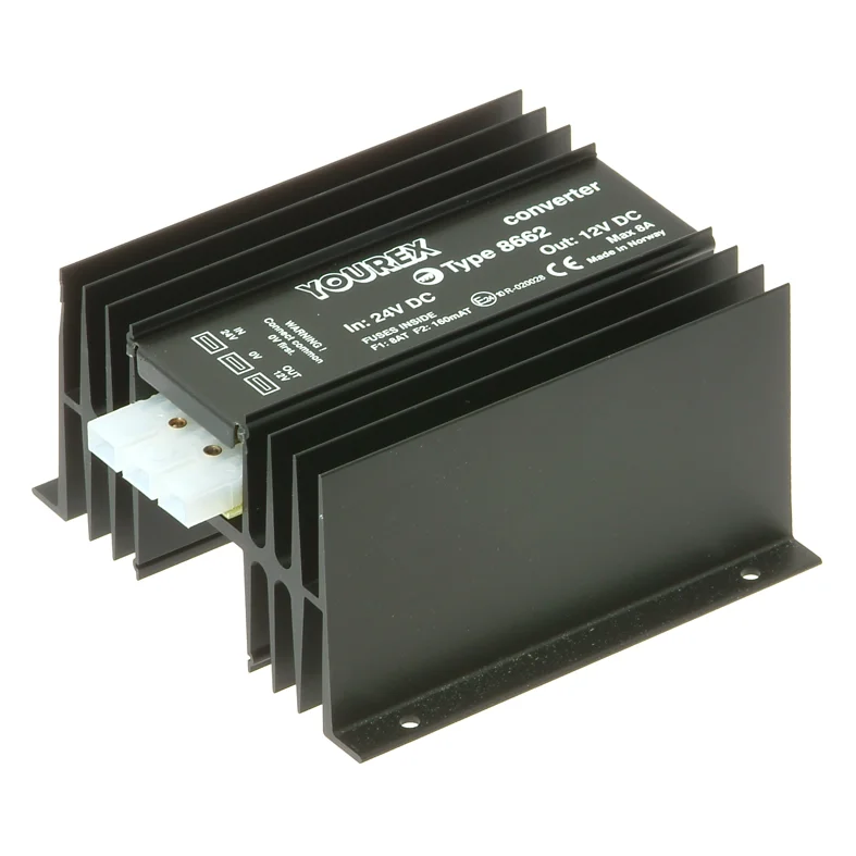 Spenningsomformer 24>12V/8A