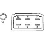 Spenningsregulator ND 026000-1800, Toyota