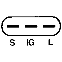 Spenningsregulator ND 126000-1870, 12V