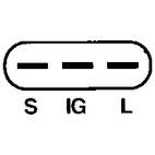 Spenningsregulator ND 126000-1870, 12V