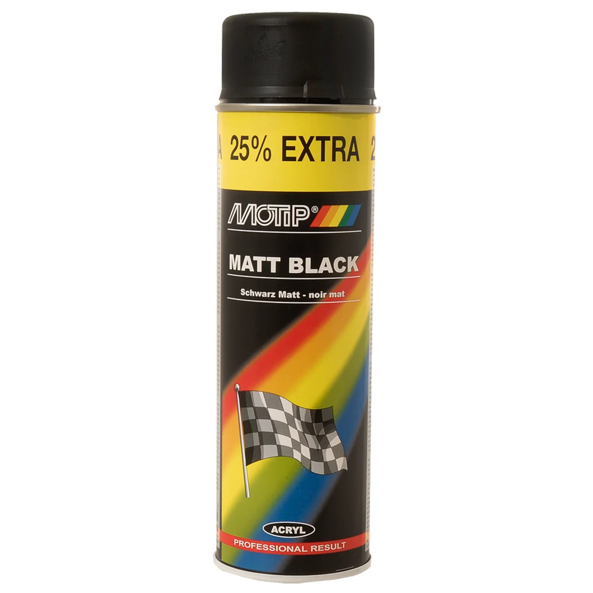 Sprayfarge Matte svart 500 ml.