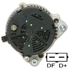 Dynamo 12V-115A passer Volvo