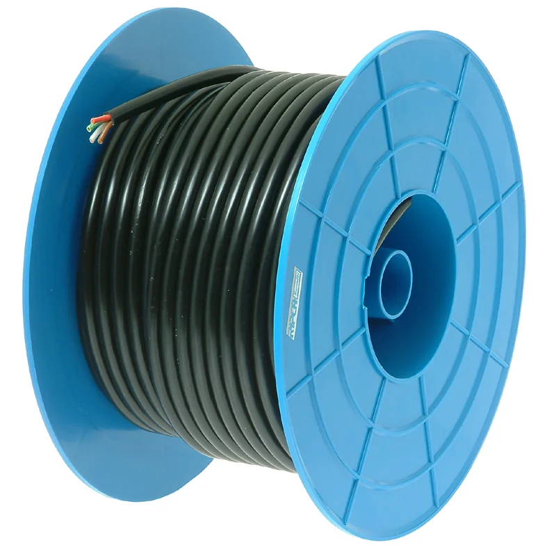 Kabel 4x1.5mm² x 50m/L. Svart