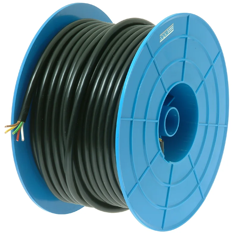 Kabel 5x1.5mm² x 50m/Le. Svart