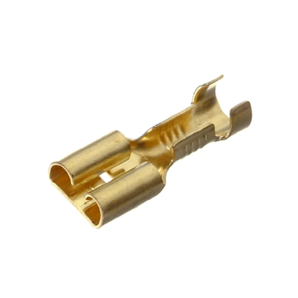 Flatstiftsyl. isol., 6,3 mm, 100 stk