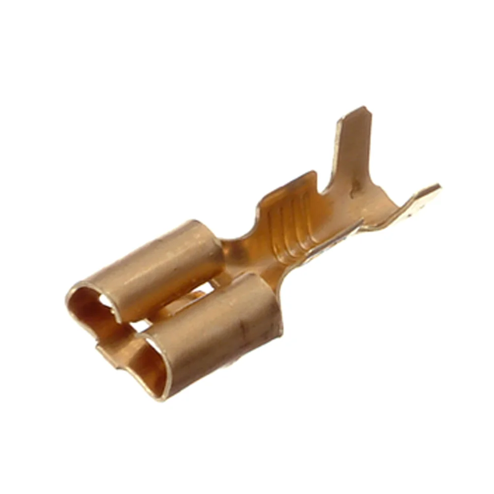 Nabbflathylse, isolert, 6,3 mm, 100 stk