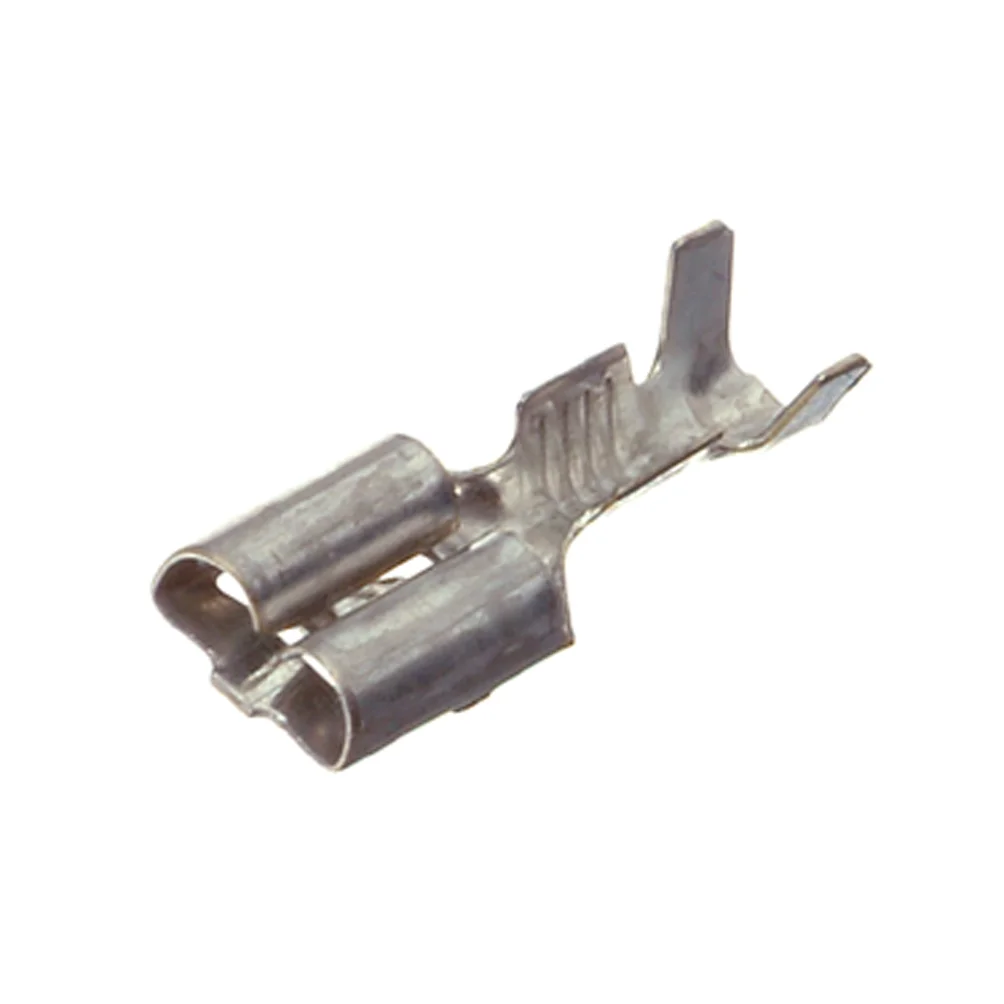 Nabbflathylse, isolert, 6,3 mm, 100 stk
