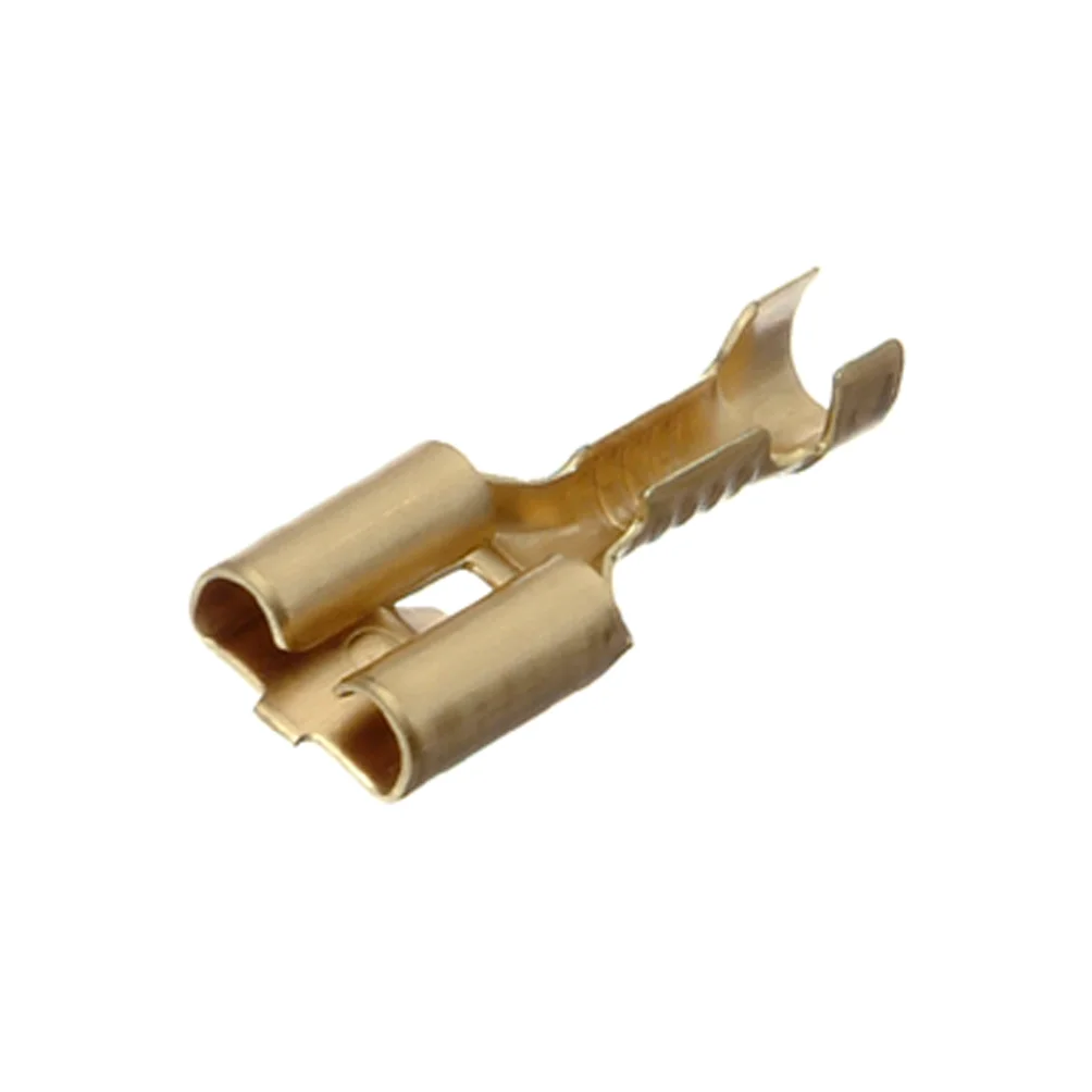 Nabbflathylse, isolert, 6,3 mm, 100 stk