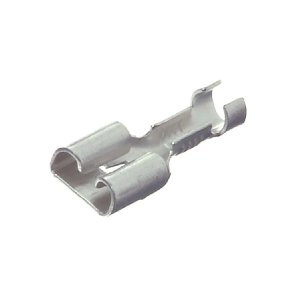 Nabbflathylse, isolert, 6,3 mm, 100 stk