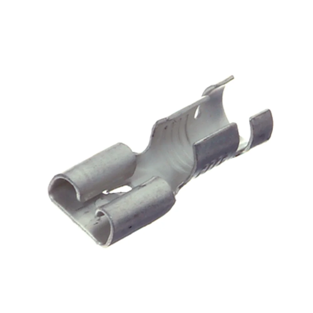 Navflenshylse isolert 6,3 mm, 100 stk