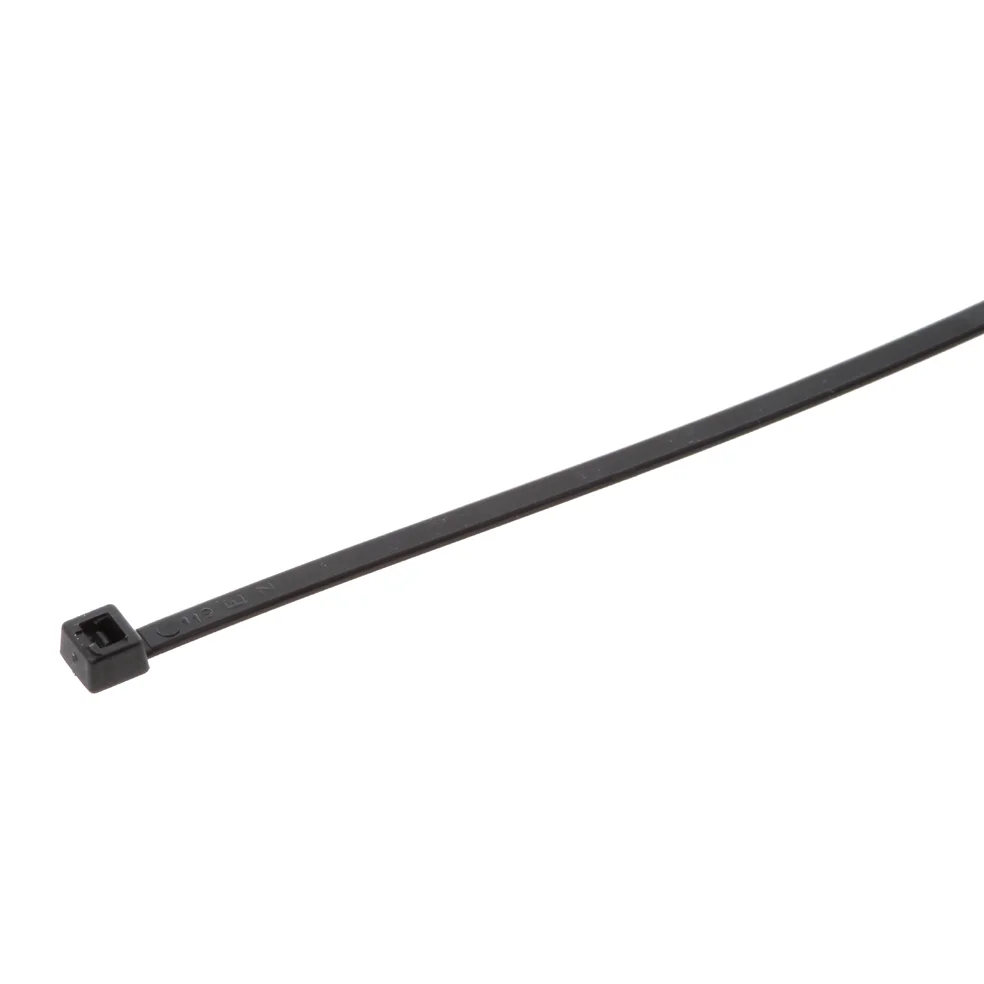 Sortt kabelbånd 140x3,5 mm, 100 stk