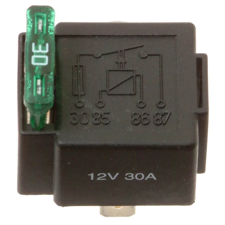 Miniinnslagsrelé 12V-30A, med sikring