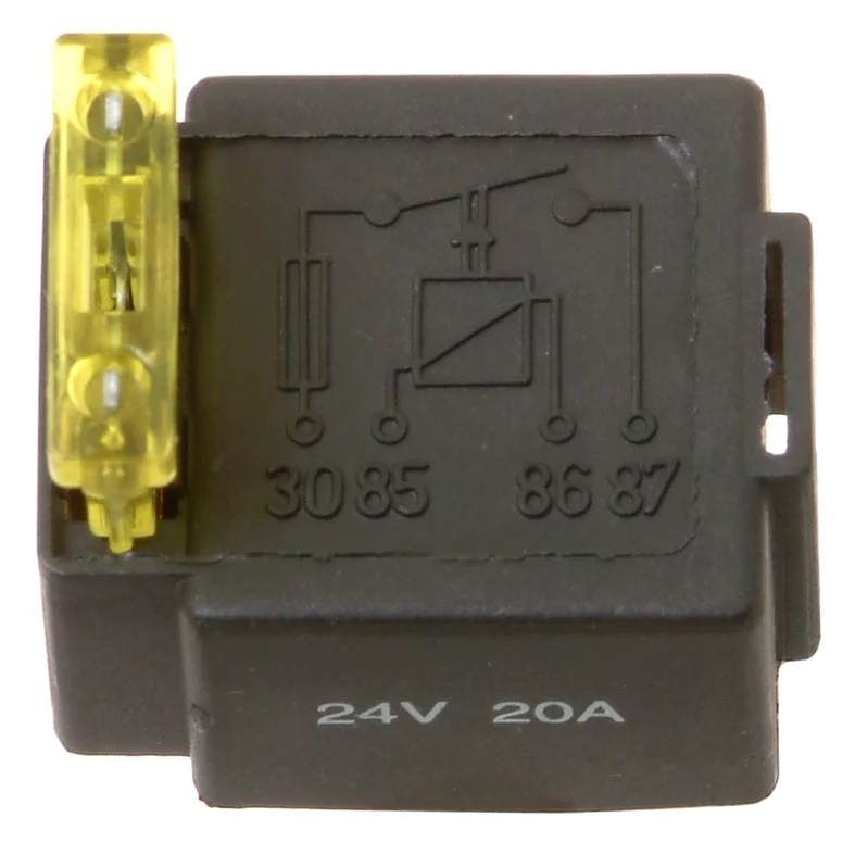 Miniinnslagsrelé 24V, Sikring 20A