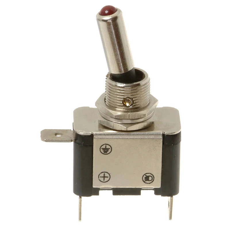 Vippsbryter LED rød, På/Av