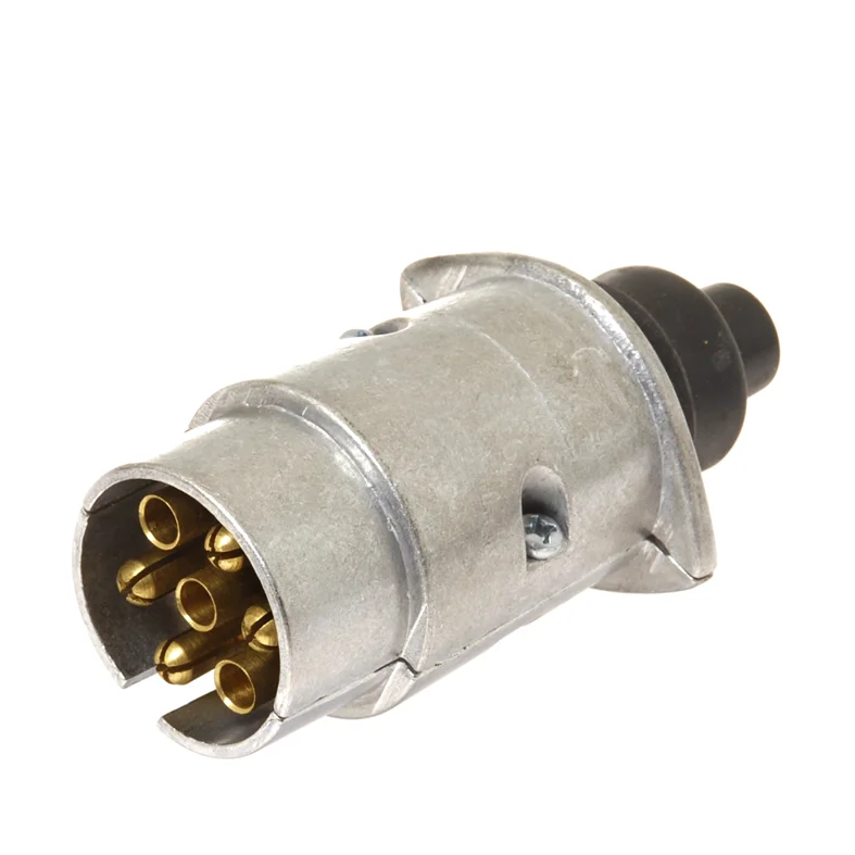 Stikkontakt aluminium 7 pin.
