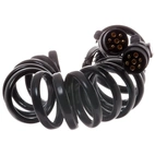 Tilhenger spiral kabelsett 7p 2.5m