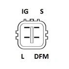Toyota Yaris Dynamo 12V-90A