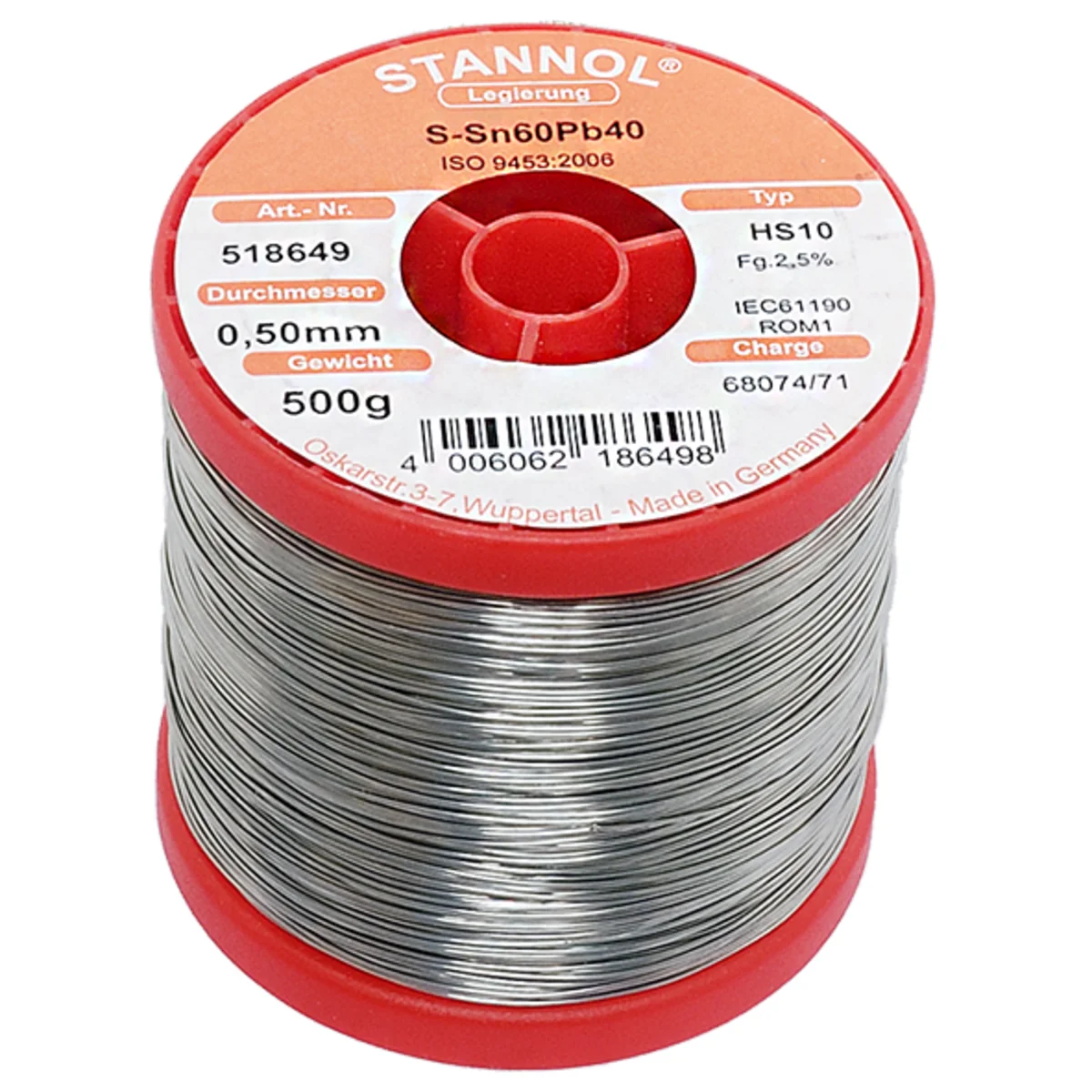 Loddetinn 0,5mm, 500g, 60/40